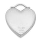 Sterling Silver Rhodium-Plated Polished & Satin Love Heart Locket