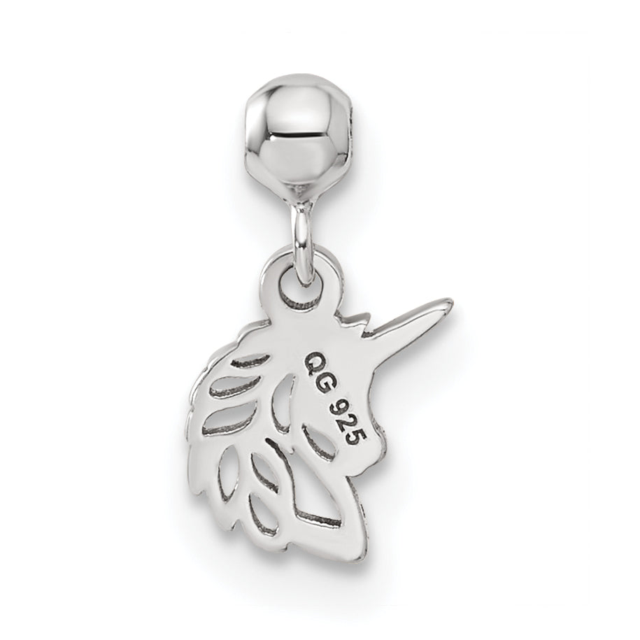 Sterling Silver Mio Memento Dangle Unicorn Charm