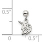 Sterling Silver Mio Memento Dangle Unicorn Charm