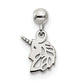 Sterling Silver Mio Memento Dangle Unicorn Charm