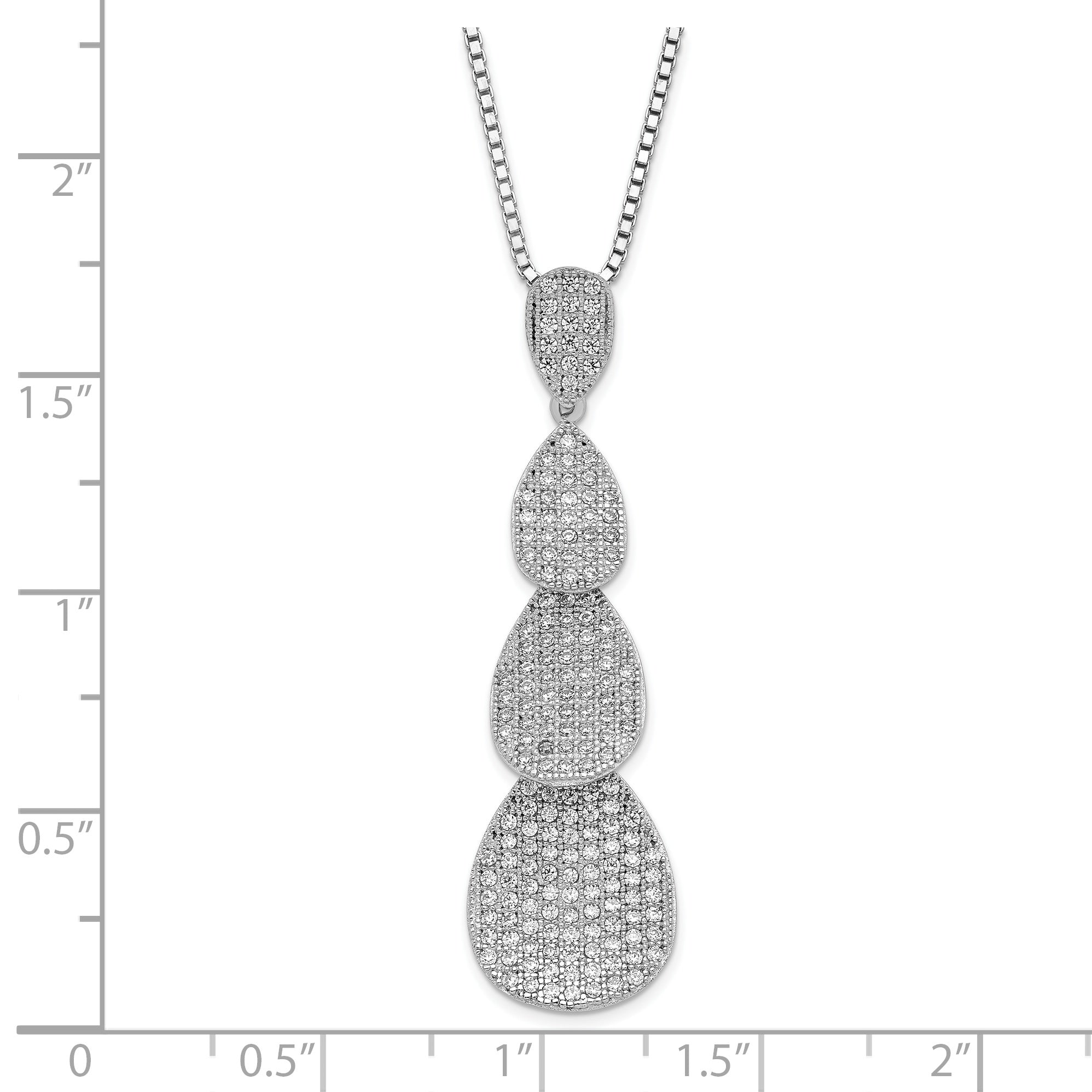 Sterling Triple outlet Teardrop Pendant