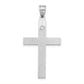 Sterling Silver Rh-Plt Crystal Family Cross Pendant