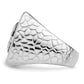 Sterling Silver Brilliant Embers Rhodium-Plated 62 Stone Black Micro Pav Cz Fleur De Lis Men'S Ring