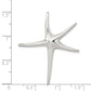 Sterling Silver Rhodium-Plated Starfish Pendant