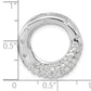 Sterling Silver Polished Cz Circle Slide Pendant