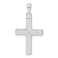 Sterling Silver Stellux Crystal And White Cross Pendant