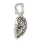 Sterling Silver Antiqued Marcasite Heart Pendant