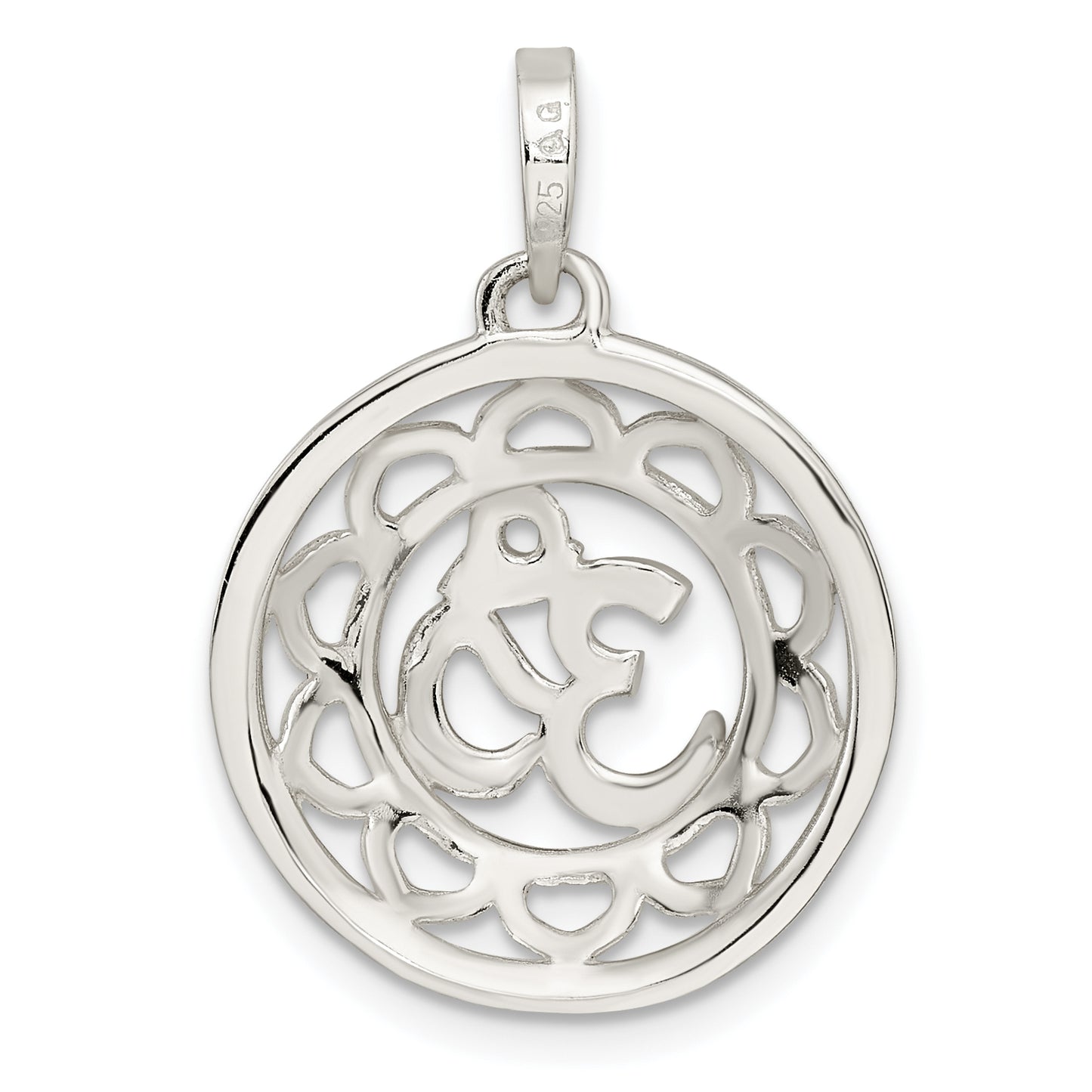 Sterling Silver Filigree Om Spirituality Pendant