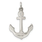 Sterling Silver Antiqued Marcasite Anchor Pendant