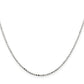 16 Inch Sterling Silver 1.5mm Fancy Beaded Chain