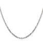 16 Inch Sterling Silver 2.75mm Diamond-Cut Forzantina Cable Chain