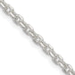 16 Inch Sterling Silver 2.75mm Diamond-Cut Forzantina Cable Chain