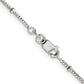 16 Inch Sterling Silver 1.25mm Fancy Beaded Box Chain