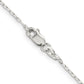 14 Inch Sterling Silver 1.4mm Flat Oval Cable Chain