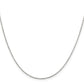 16 Inch Sterling Silver Rhodium-Plated 1.1mm Forzantina Cable Chain