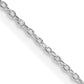 16 Inch Sterling Silver Rhodium-Plated 1.1mm Forzantina Cable Chain