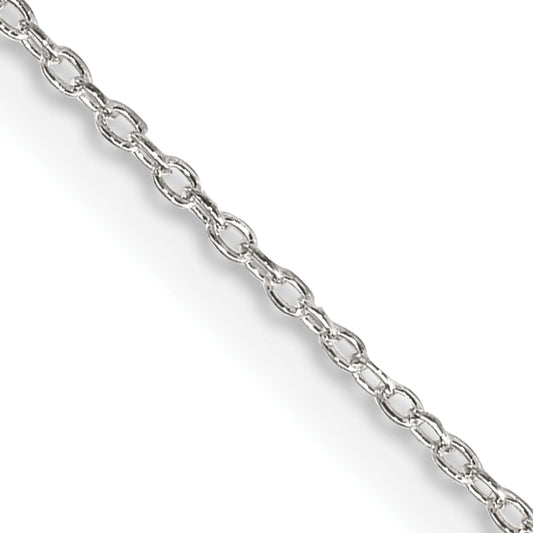 18 Inch Sterling Silver 1.10mm Forzantina Cable Chain