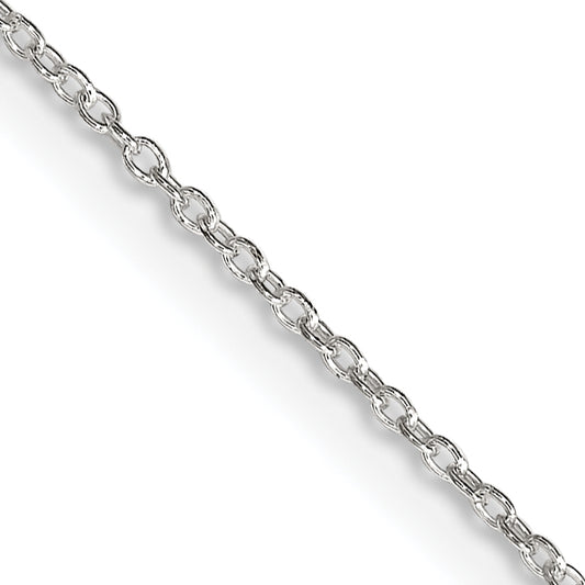 18 Inch Sterling Silver 1.30mm Forzantina Cable Chain