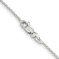 22 Inch Sterling Silver 1.25mm Diamond-Cut Forzantina Cable Chain