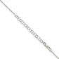 18 Inch Sterling Silver 1.25mm Diamond-Cut Forzantina Cable Chain W/2In Ext.