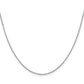 18 Inch Sterling Silver Rhodium-Plated 1.25mm Diamond-Cut Forzantina Cable Chain