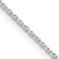 22 Inch Sterling Silver 1.25mm Diamond-Cut Forzantina Cable Chain