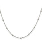 20 Inch Sterling Silver 1.3mm Fancy Beaded Chain