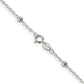 24 Inch Sterling Silver 1.3mm Fancy Beaded Chain