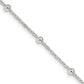 24 Inch Sterling Silver 1.3mm Fancy Beaded Chain