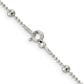 18 Inch Sterling Silver 1.15mm Diamond-Cut Fancy Beaded Chain