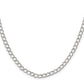 20 Inch Sterling Silver 4.5mm Half Round Wire Open Curb Chain