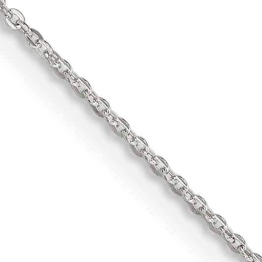 16 Inch Sterling Silver 1.15mm Flat Cable Chain