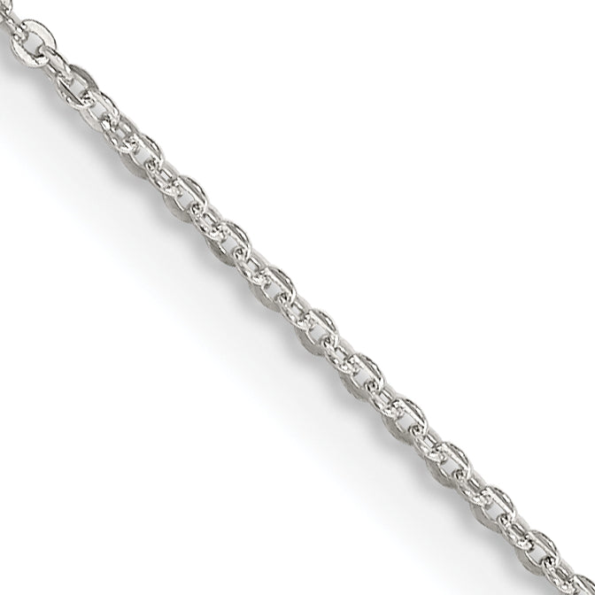 18 Inch Sterling Silver 1.15mm Flat Cable Chain