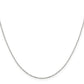 16 Inch Sterling Silver 1mm 8 Sided D/C Cable Chain