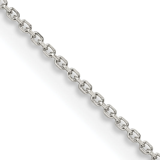 16 Inch Sterling Silver 1mm 8 Sided D/C Cable Chain