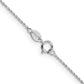 16 Inch Sterling Silver Rhodium-Plated 1mm 8 Sided Diamond-Cut Cable Chain