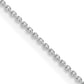 16 Inch Sterling Silver Rhodium-Plated 1mm 8 Sided Diamond-Cut Cable Chain