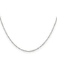 20 Inch Sterling Silver 1mm Diamond-Cut Long Link Cable Chain