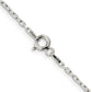 24 Inch Sterling Silver 1.65mm Diamond-Cut Long Link Cable Chain