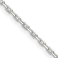 22 Inch Sterling Silver 1.65mm Diamond-Cut Long Link Cable Chain