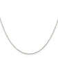 14 Inch Sterling Silver 1.05mm Square Fancy Beaded Chain