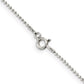 16 Inch Sterling Silver 1.05mm Square Fancy Beaded Chain