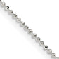 14 Inch Sterling Silver 1.05mm Square Fancy Beaded Chain