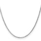 16 Inch Sterling Silver 2.1mm Diamond-Cut Forzantina Cable Chain