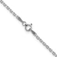 16 Inch Sterling Silver 2.1mm Diamond-Cut Forzantina Cable Chain