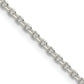 26 Inch Sterling Silver 2.1mm Diamond-Cut Forzantina Cable Chain