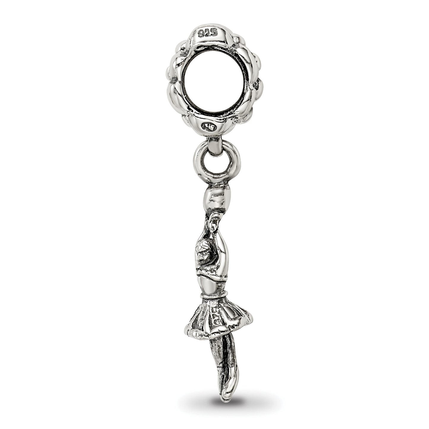 Sterling Silver Reflections Ballerina Dangle Bead