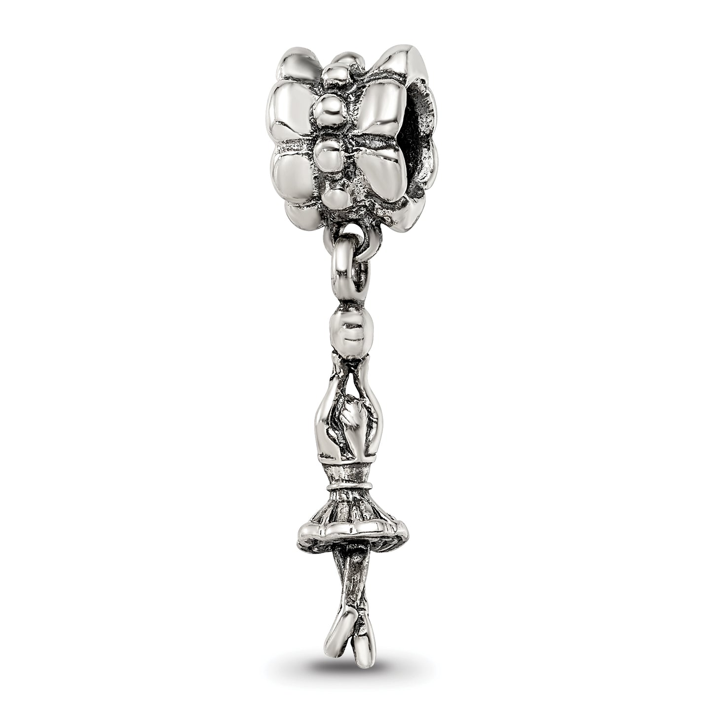 Sterling Silver Reflections Ballerina Dangle Bead