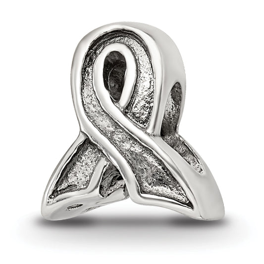 Sterling Silver Reflections Awareness Ribbon Bead