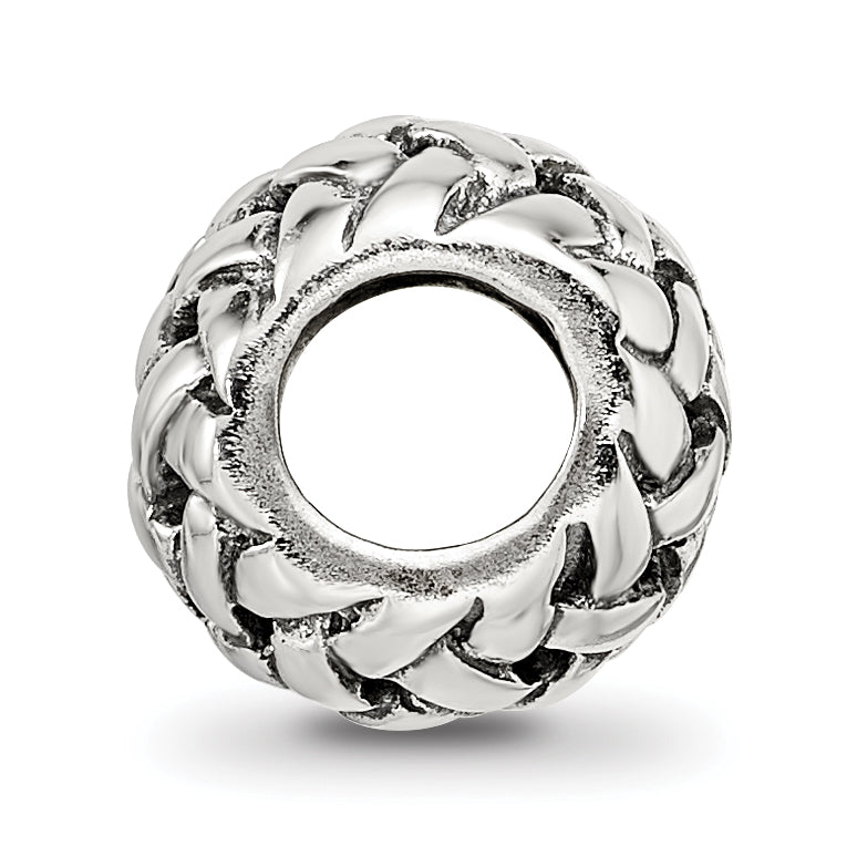 Sterling Silver Reflections Basketweave Bali Bead